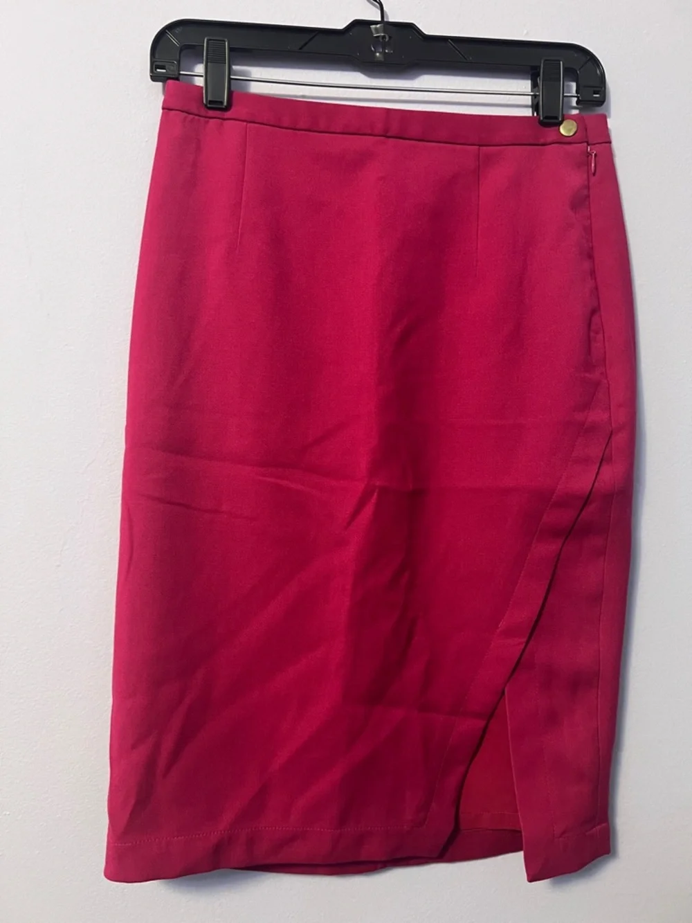 The Limited Magenta Pencil Skirt with Side Slit - Picture 5 of 5